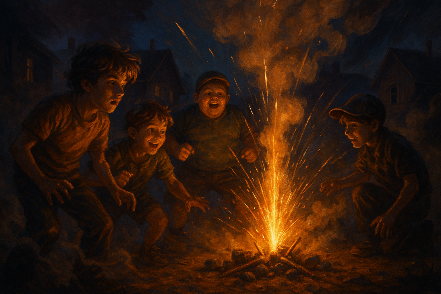 Los niños son inquietos